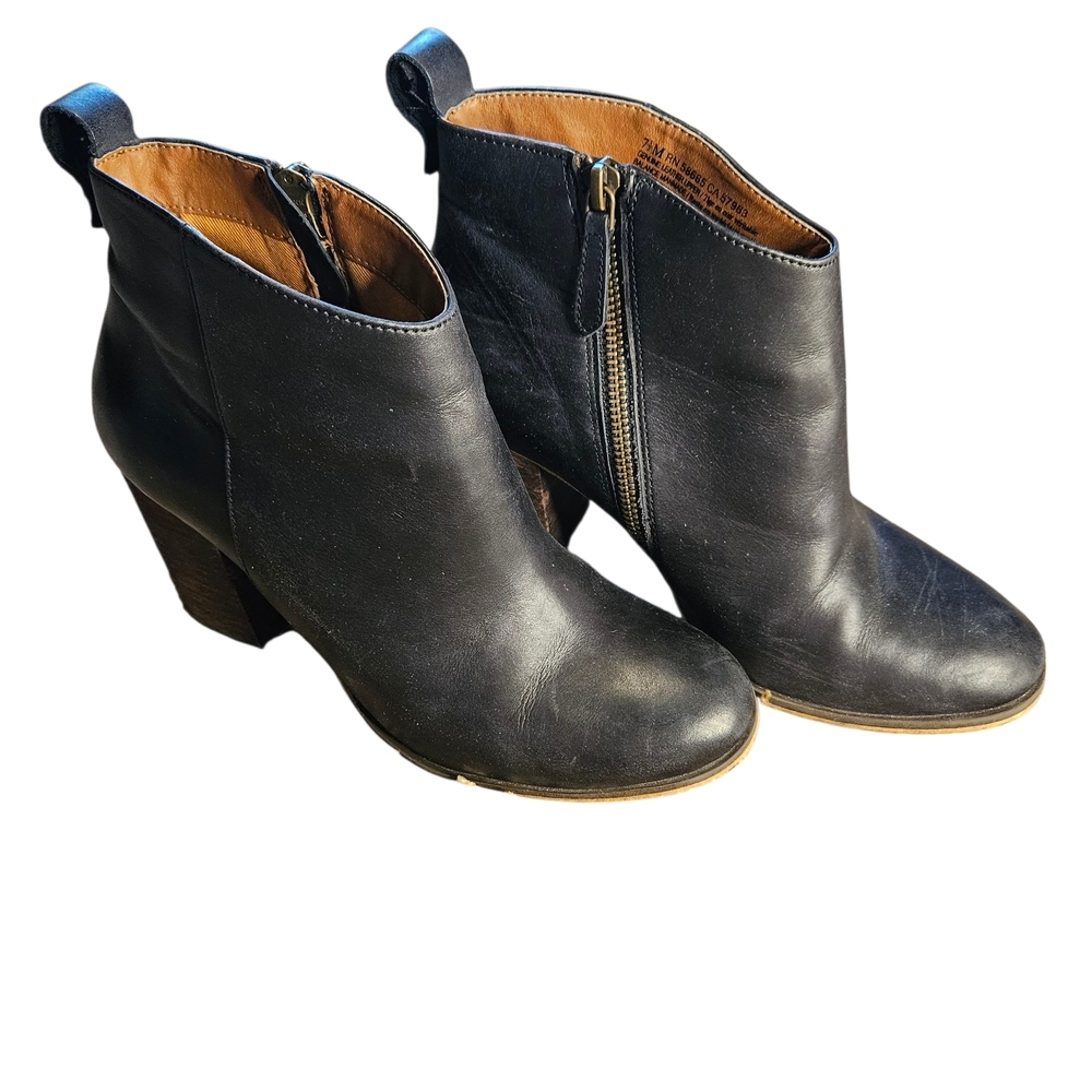 BP Black Ankle Booties with Side Zipper